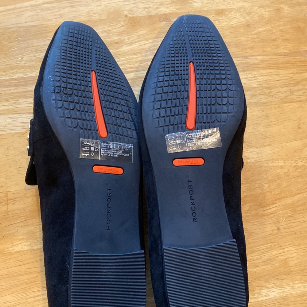 Rockport Total Motion Laylani Stud Keep Loafer Black Suede Size 10M ⭐️NEVER WORN - Picture 5 of 7
